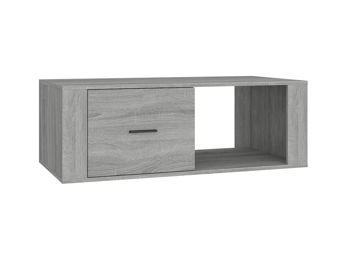 Table basse Sonoma gris 100x50,5x35 Bois d'ingénierie