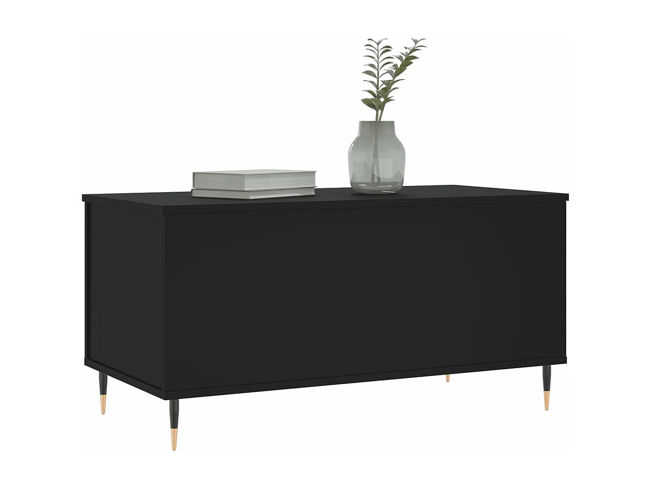 Table basse Noir 90x44,5x45 Bois d'ingénierie