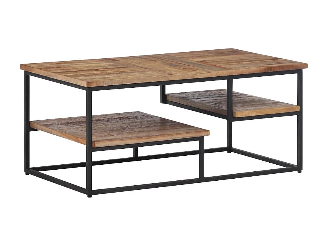 Table basse 90x50x39 teck de récupération massif