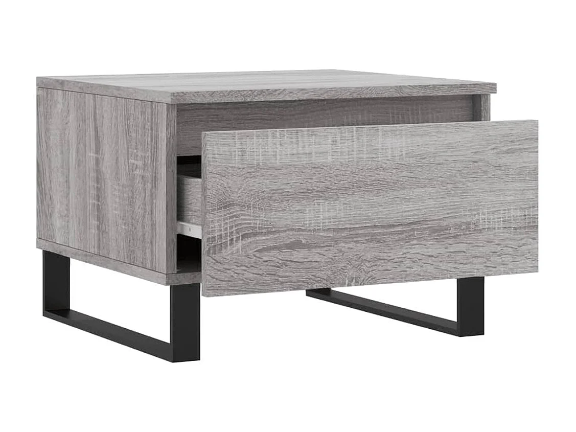 Tables basses 2 pcs sonoma gris 50x46x35 bois d'ingénierie