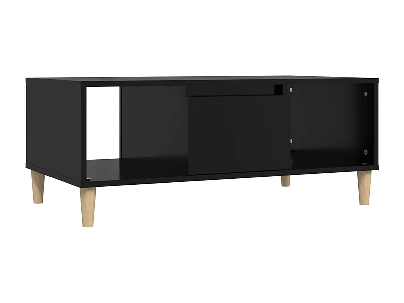 Table basse Noir 90x50x36,5 Bois d'ingénierie