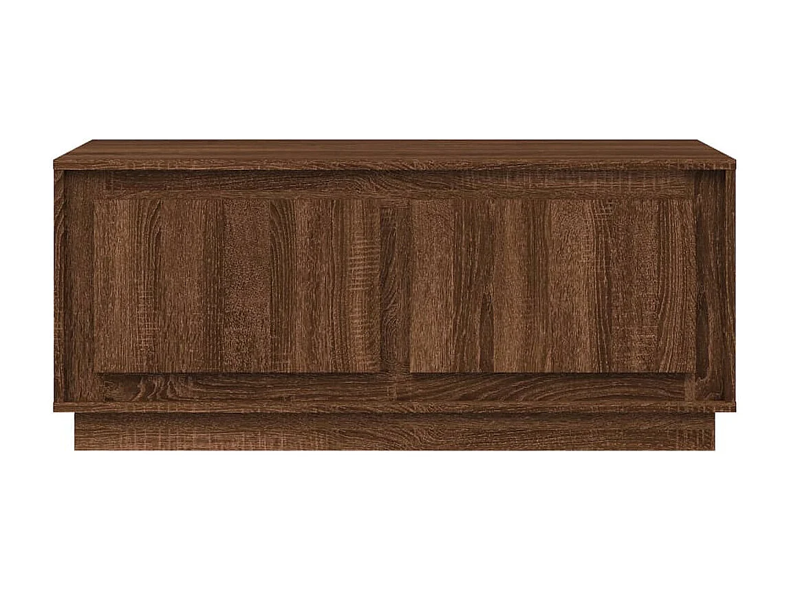 Table basse chêne marron 102x50x44 bois d'ingénierie