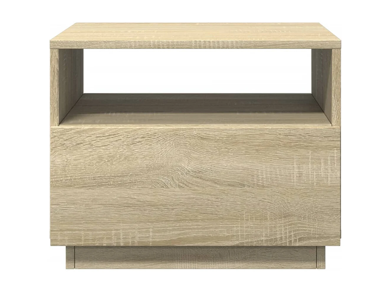 Table basse avec lumières LED chêne sonoma 50x49x40