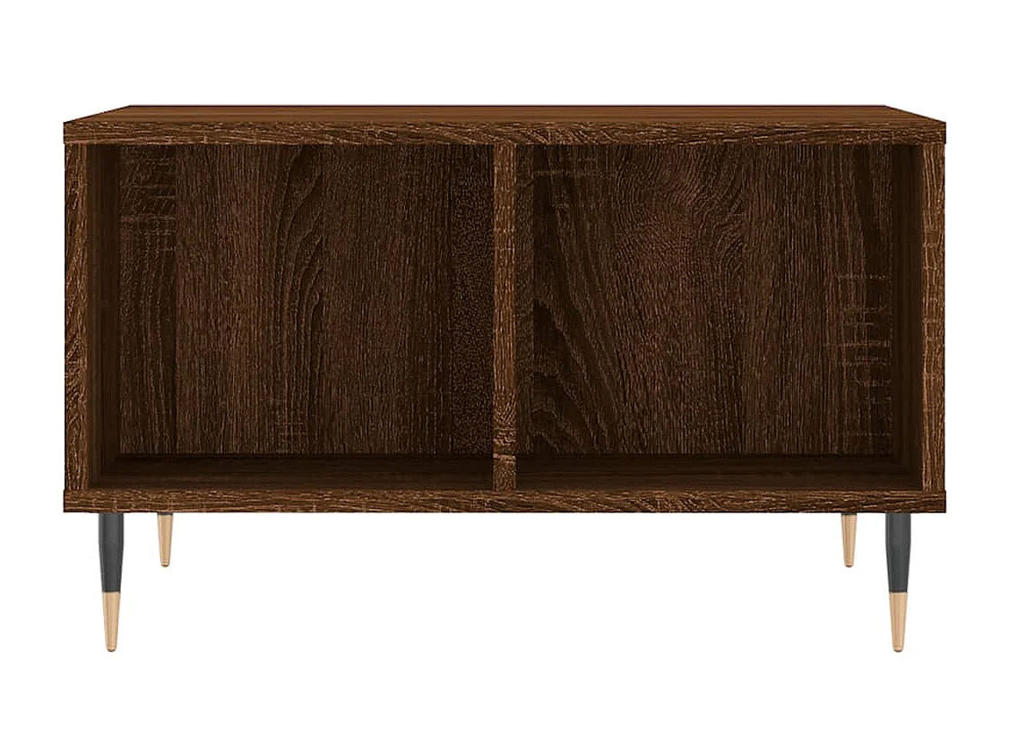 Table basse Chêne marron 60x50x36,5 Bois d'ingénierie