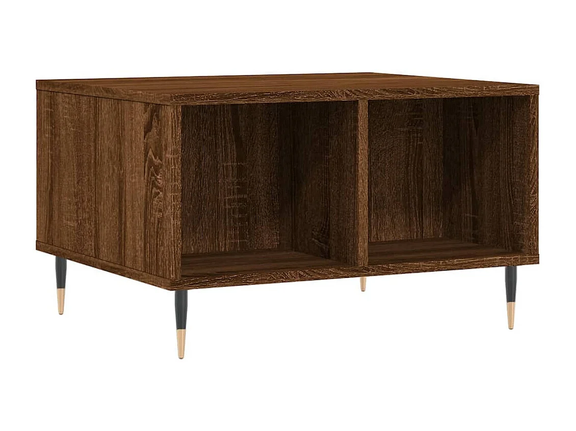 Table basse Chêne marron 60x50x36,5 Bois d'ingénierie
