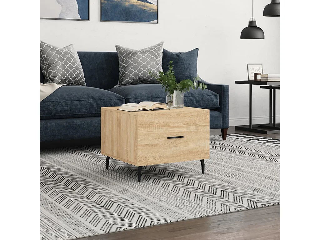 Table basse Chêne sonoma 50x50x40 Bois d'ingénierie