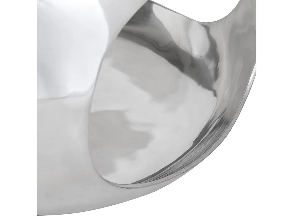 Table basse aluminium 50x50x30 argenté