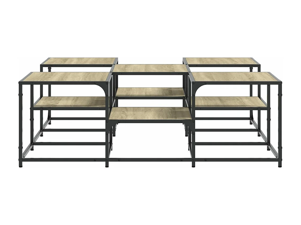 Table basse chêne sonoma 121x121x40 bois d'ingénierie