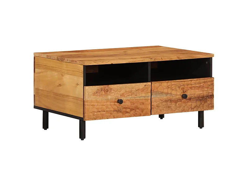Table basse 80x54x40 bois massif d'acacia