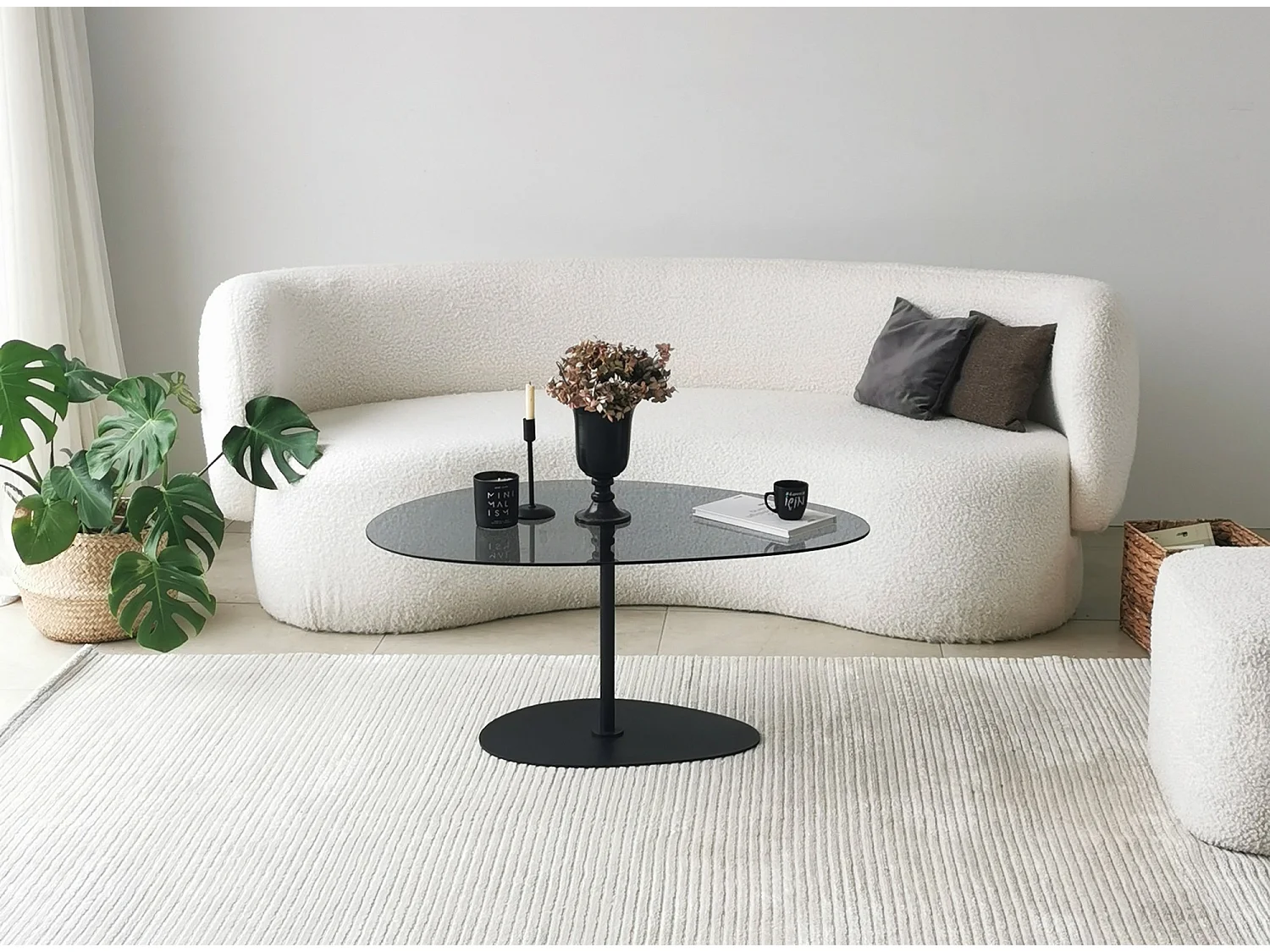 Dova design salontafel 90 cm-Kleur Grijs en goud