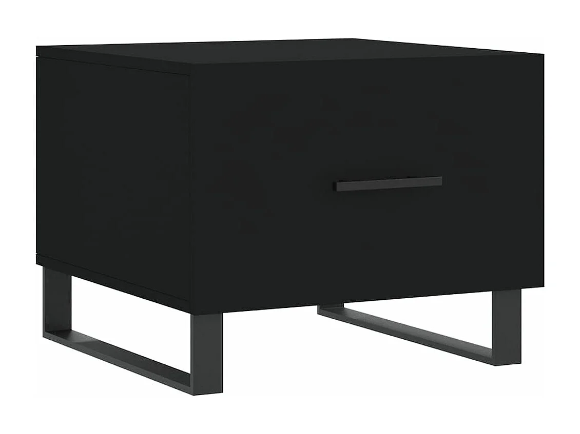 Table basse Noir 50x50x40 Bois d'ingénierie