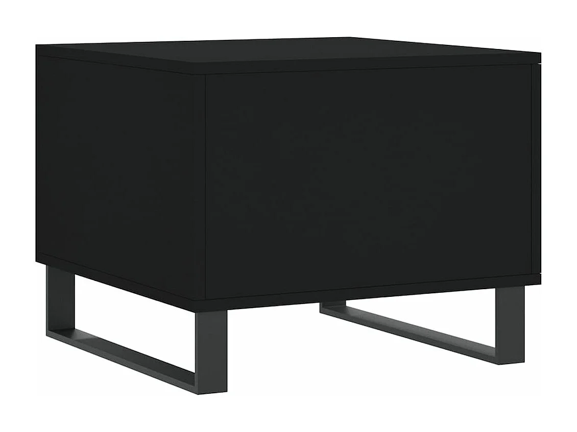 Table basse Noir 50x50x40 Bois d'ingénierie