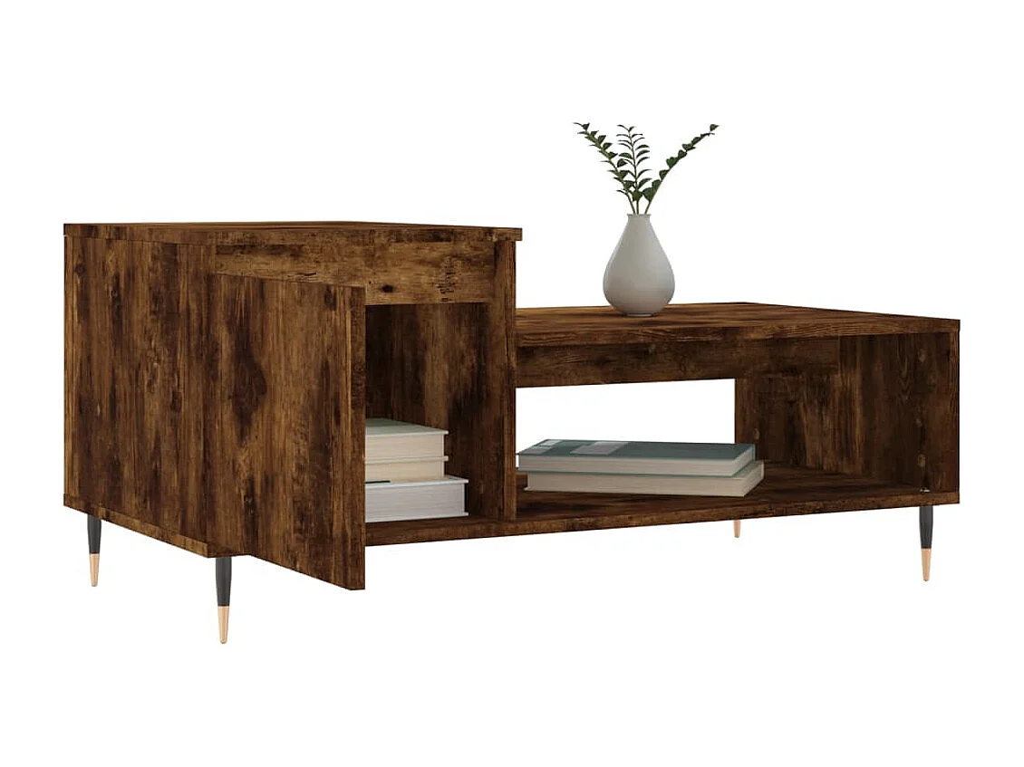 Table basse Chêne fumé 100x50x45 Bois d'ingénierie