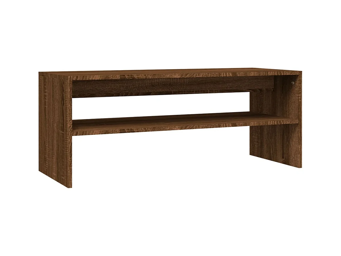 Table basse Chêne marron 100x40x40 Bois d'ingénierie