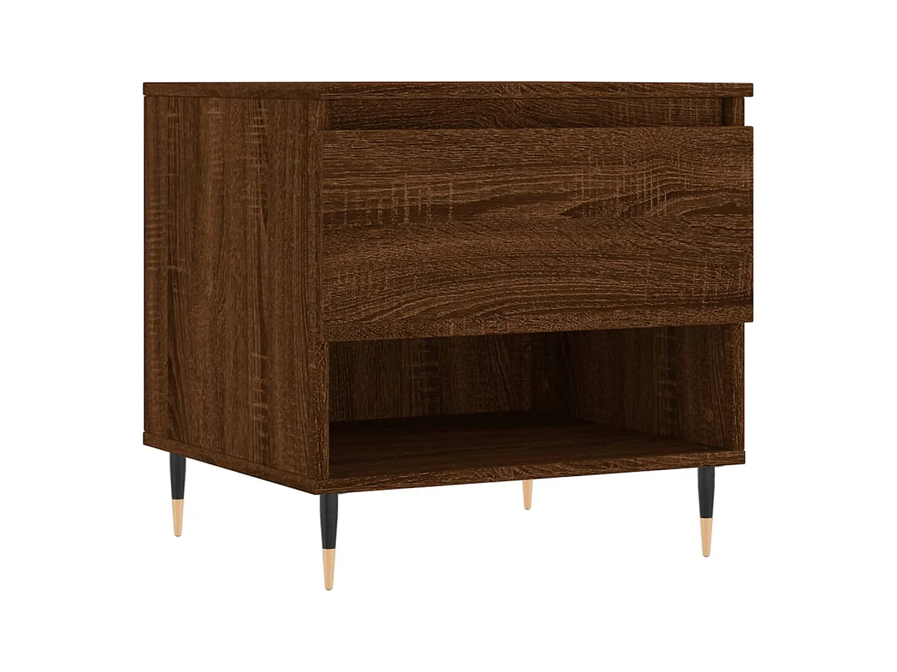 Table basse chêne marron 50x46x50 bois d'ingénierie