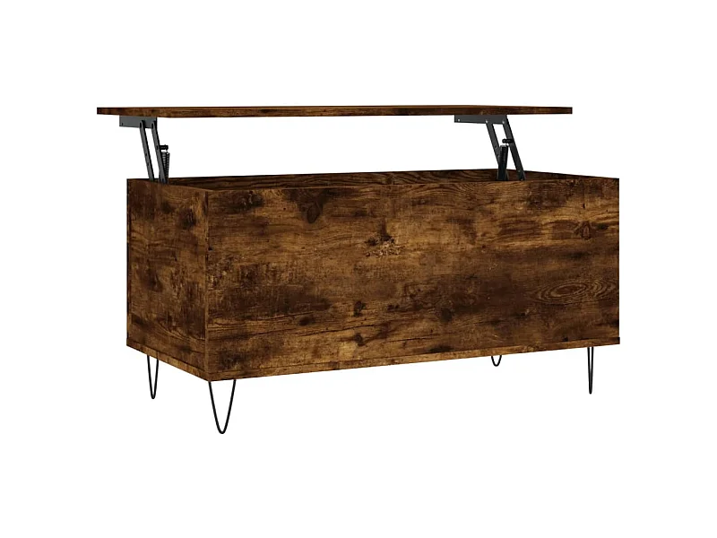 Table basse Chêne fumé 90x44,5x45 Bois d'ingénierie