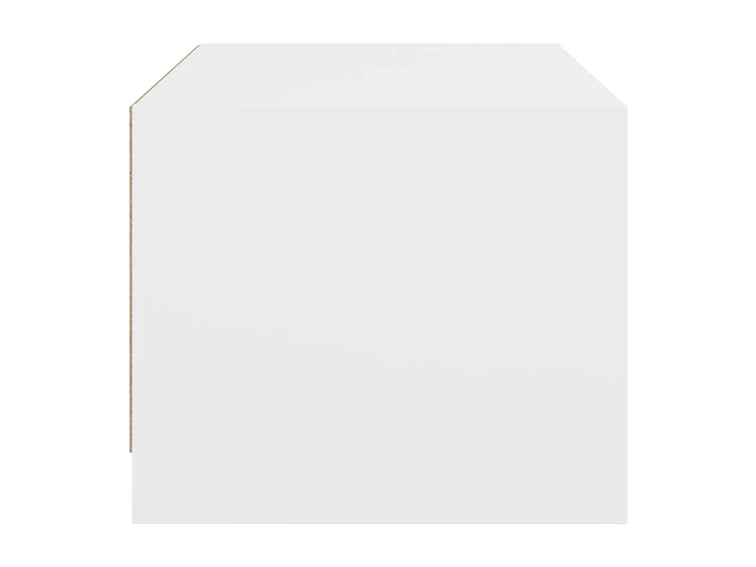 Table basse avec portes en verre blanc 68x50x42