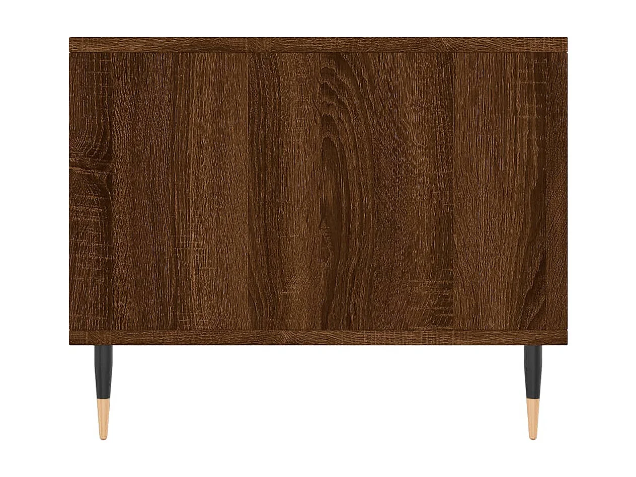 Table basse chêne marron 90x50x40 bois d'ingénierie