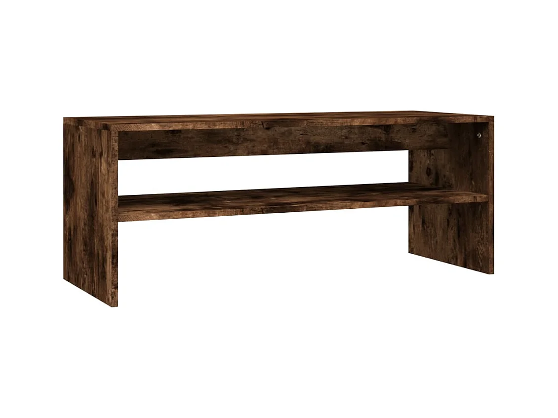 Table basse Chêne fumé 100x40x40 Bois d'ingénierie