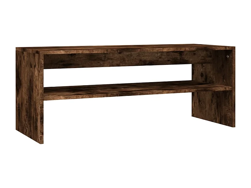 Table basse Chêne fumé 100x40x40 Bois d'ingénierie