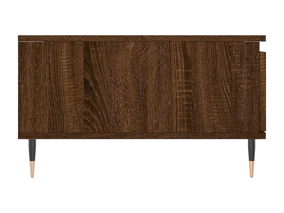 Table basse chêne marron 90x60x35 bois d'ingénierie