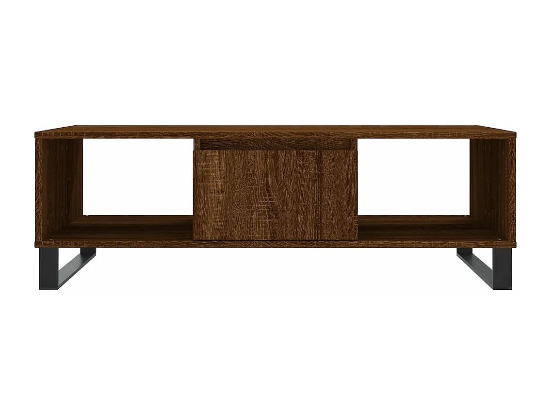 Table basse chêne marron 104x60x35 bois d'ingénierie