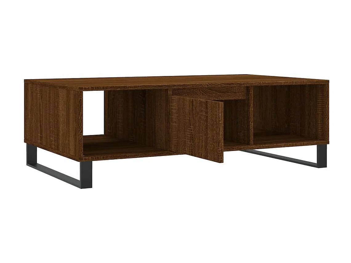 Table basse chêne marron 104x60x35 bois d'ingénierie