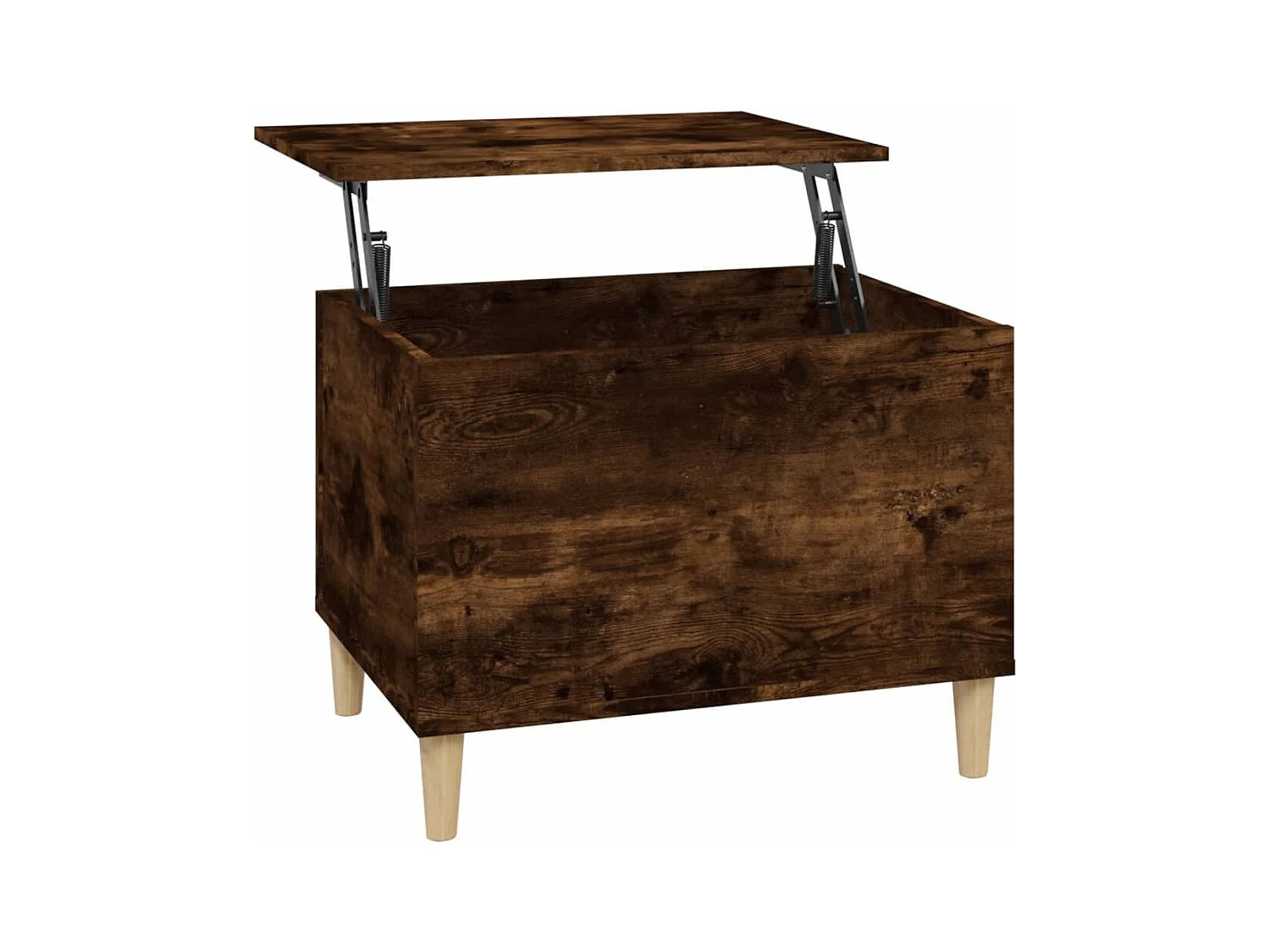Table basse Chêne fumé 60x44,5x45 Bois d'ingénierie