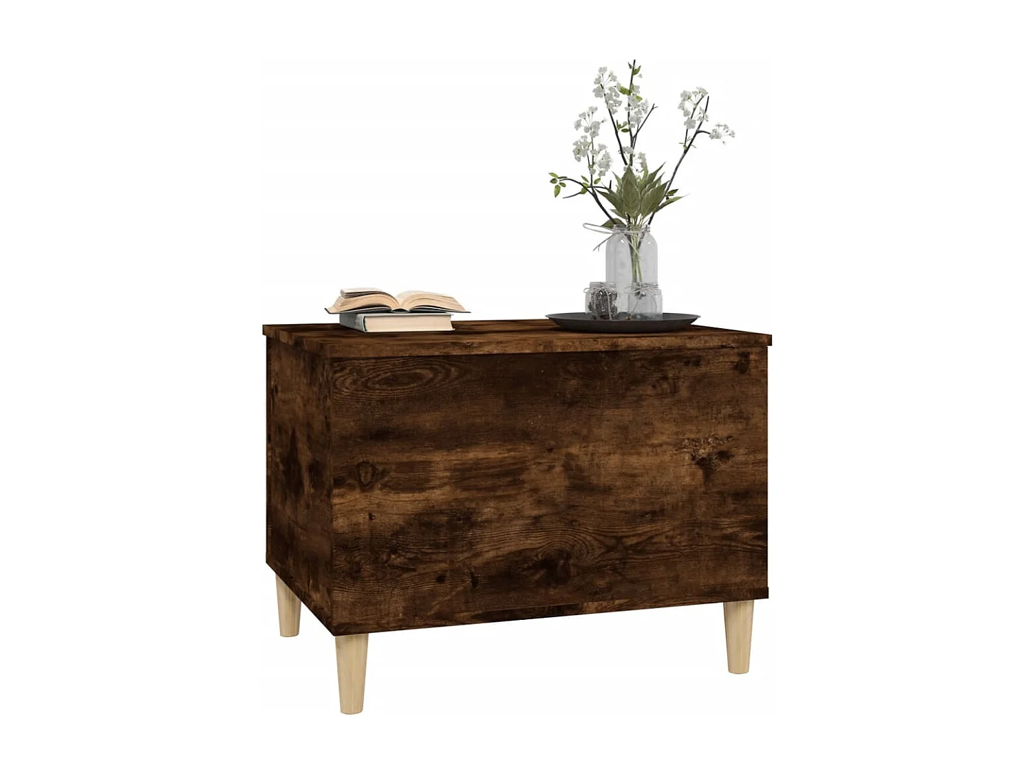 Table basse Chêne fumé 60x44,5x45 Bois d'ingénierie