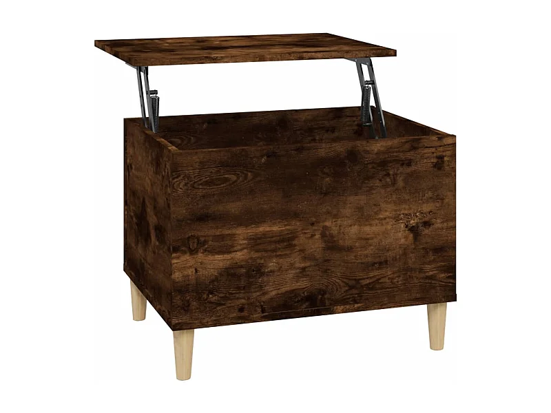 Table basse Chêne fumé 60x44,5x45 Bois d'ingénierie