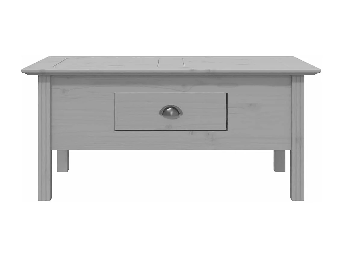 Table basse BODO gris 100x55x45 bois de pin massif