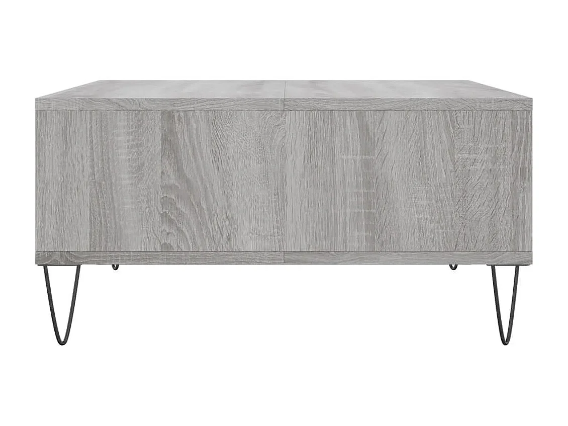 Table basse sonoma gris 60x60x30 bois d'ingénierie