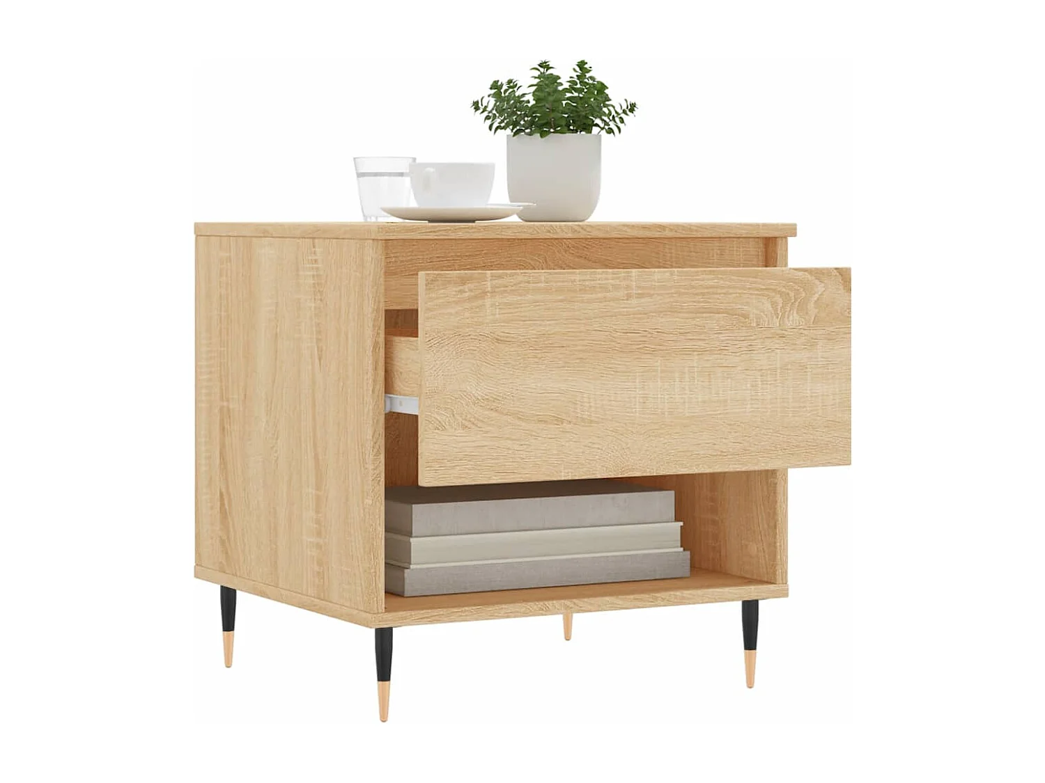 Tables basses 2 pcs chêne sonoma 50x46x50 bois d'ingénierie