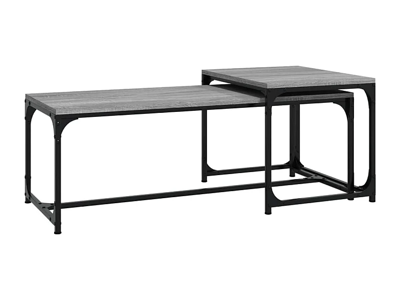 Tables basses 2 pcs Sonoma gris Bois d'ingénierie