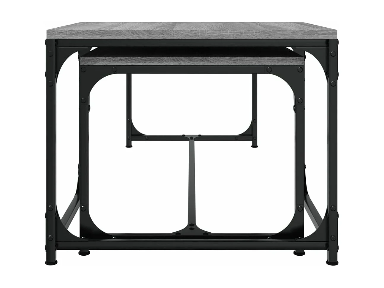 Tables basses 2 pcs Sonoma gris Bois d'ingénierie