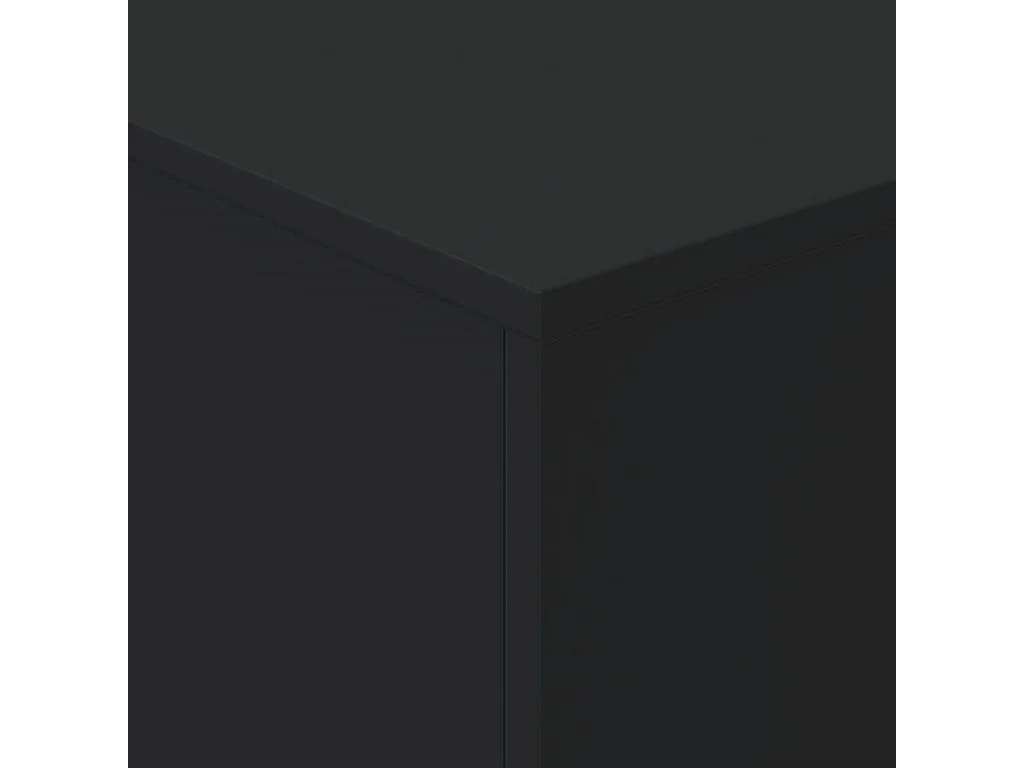 Table basse avec lumières LED noir 90x50x40