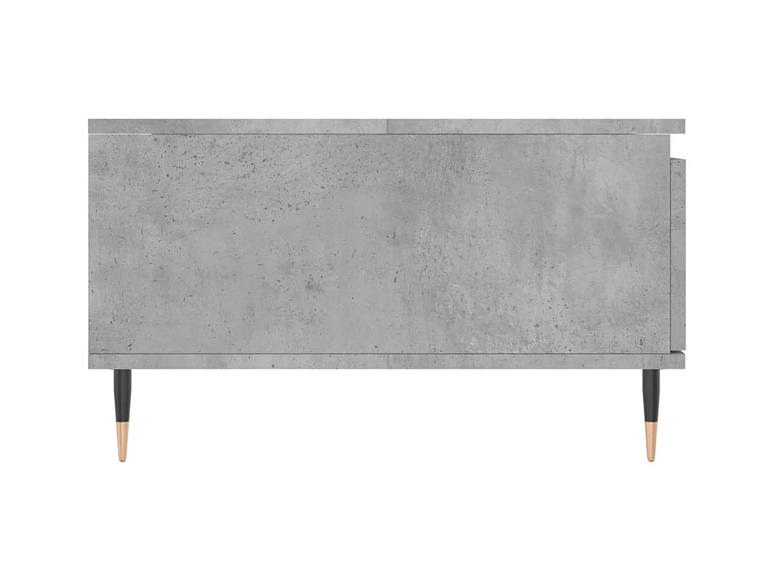 Table basse gris béton 90x60x35 bois d'ingénierie