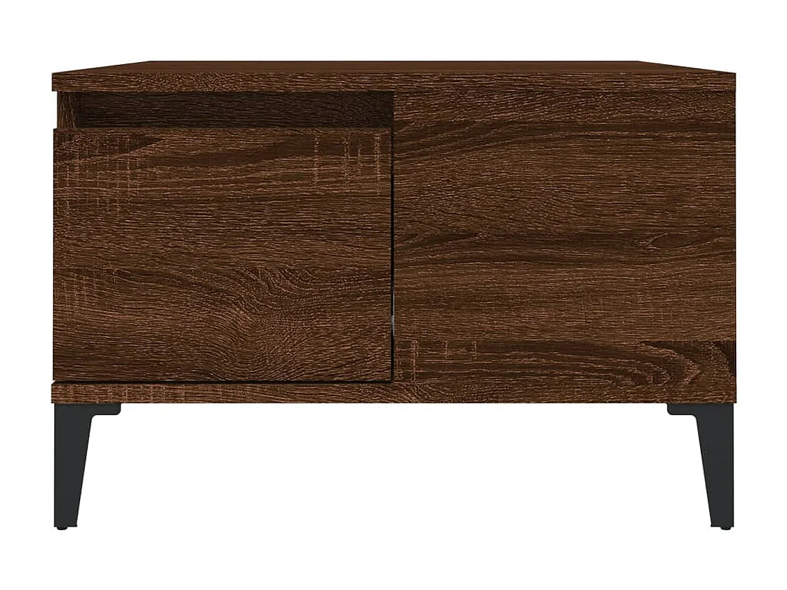 Table basse chêne marron 55x55x36,5 bois d'ingénierie