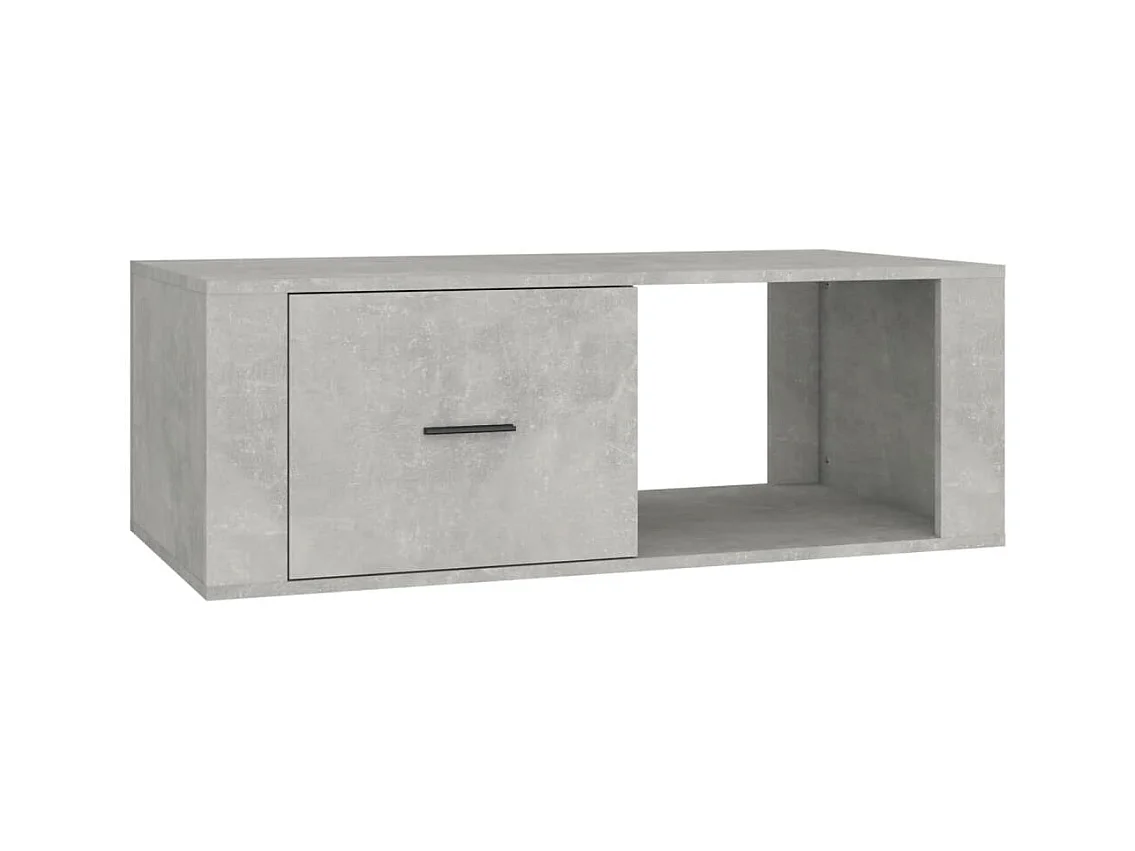 Table basse Gris béton 100x50,5x35 Bois d'ingénierie