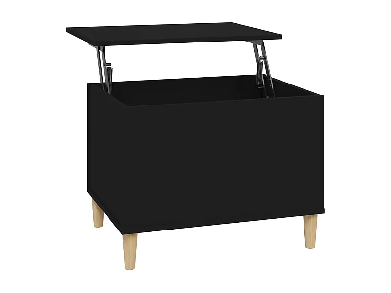 Table basse Noir 60x44,5x45 Bois d'ingénierie