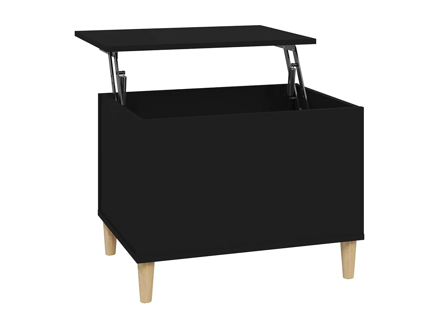 Table basse Noir 60x44,5x45 Bois d'ingénierie