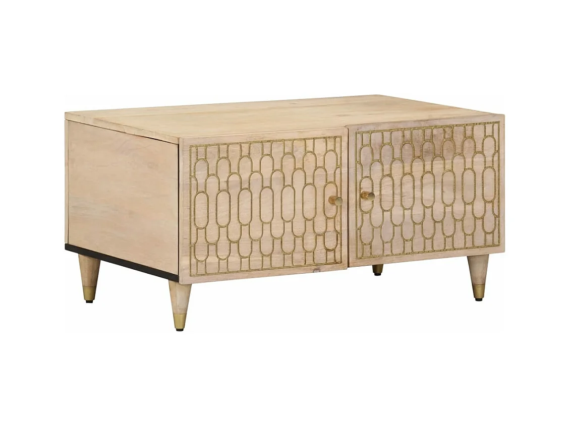 Table basse 80x50x40 bois de manguier massif