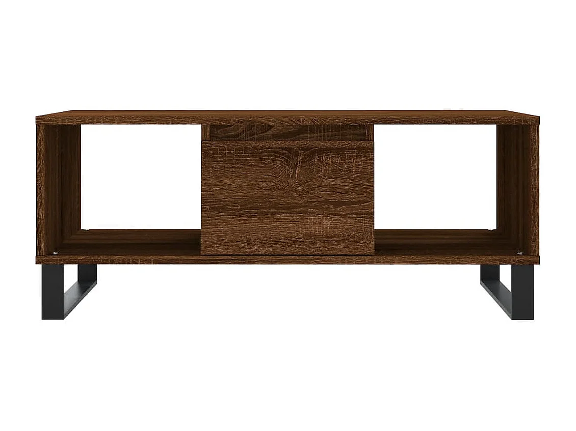 Table basse Chêne marron 90x50x36,5 Bois d'ingénierie