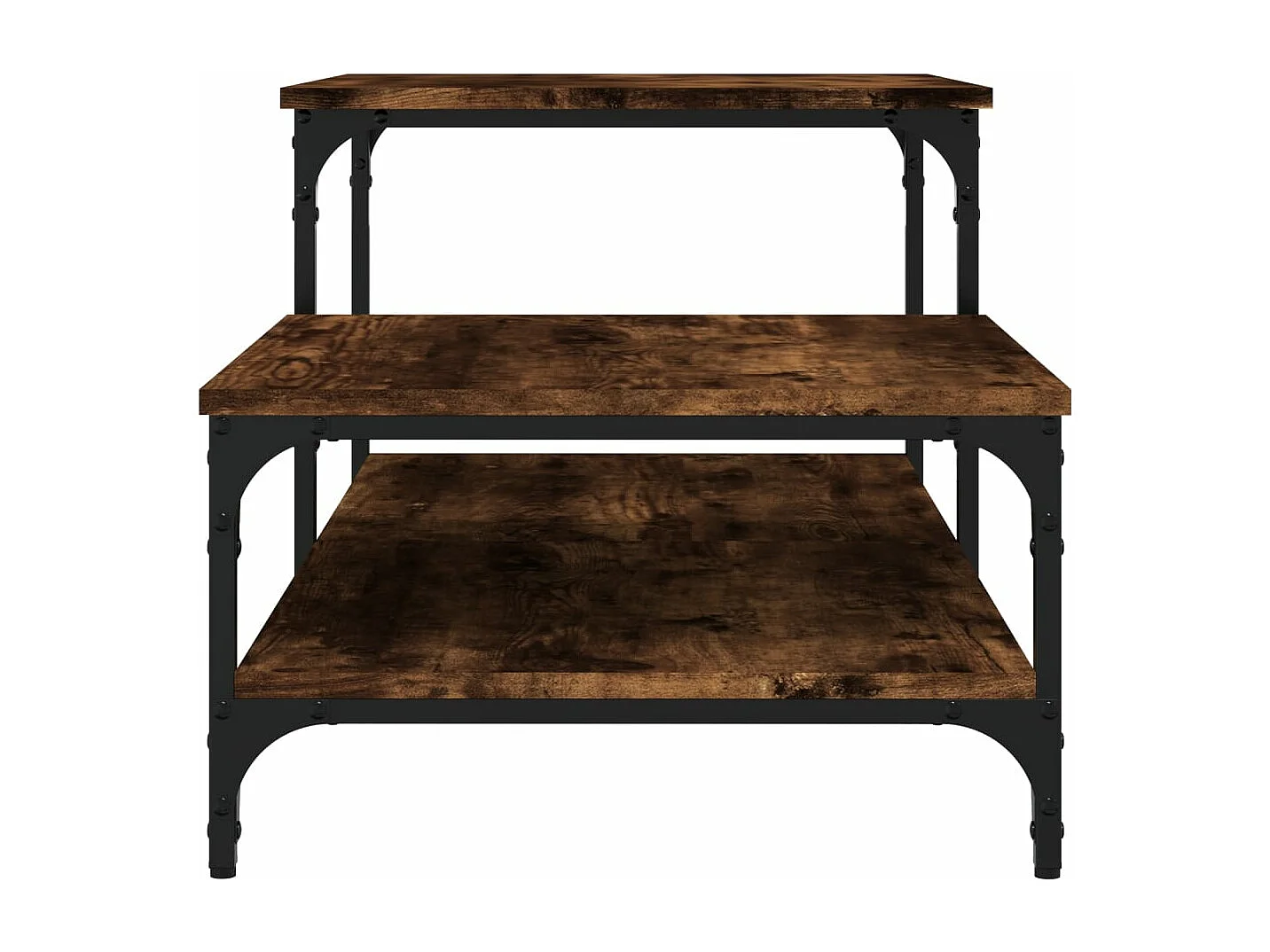 Table basse chêne fumé 100x50,5x45 bois d'ingénierie