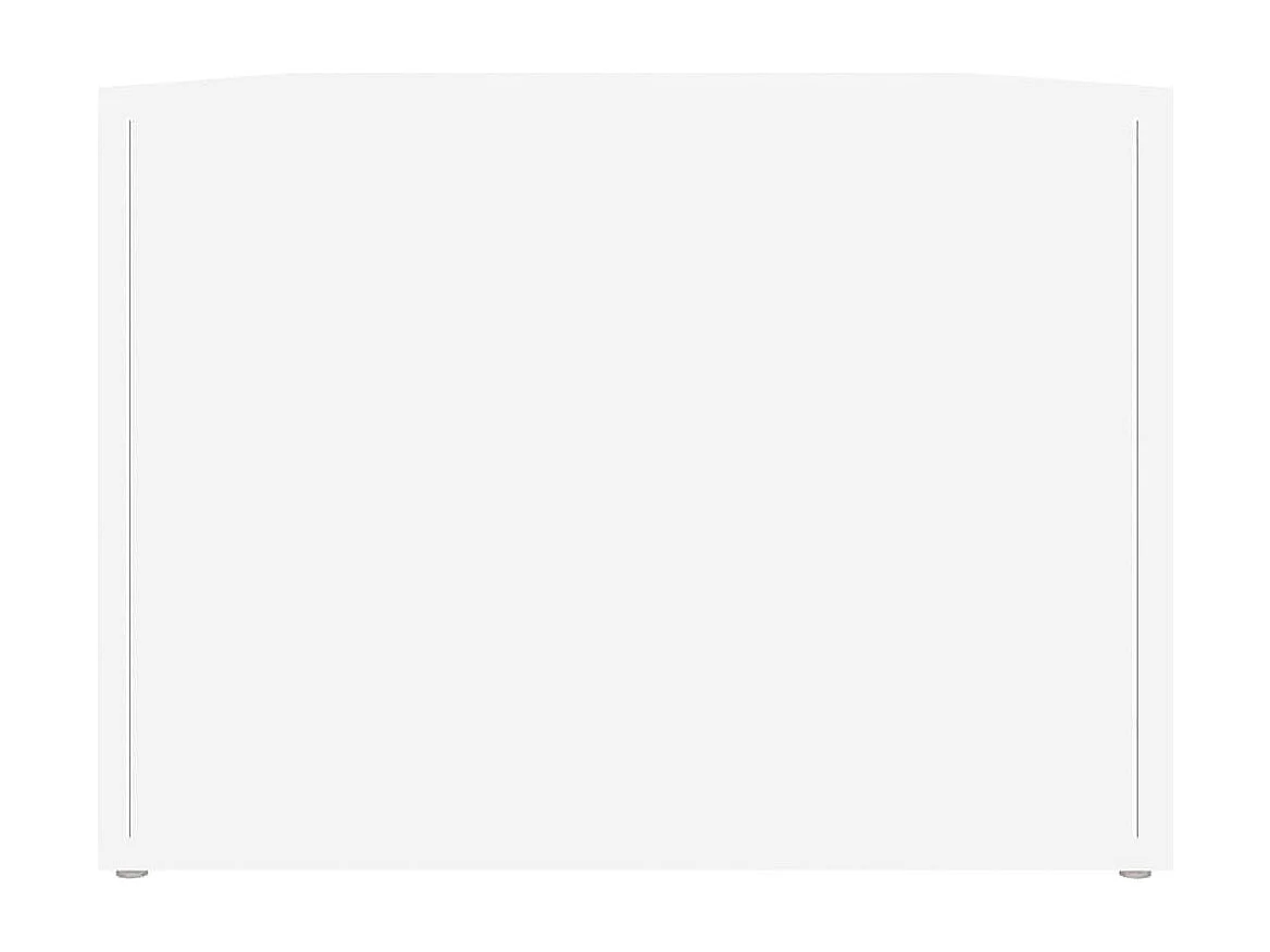 Table basse Blanc 80x50x36 Bois d'ingénierie