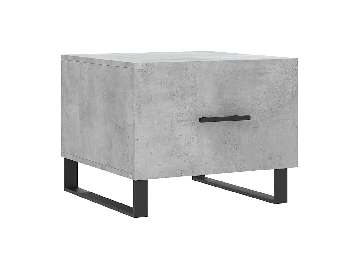 Tables basses 2 pcs gris béton 50x50x40 bois d'ingénierie