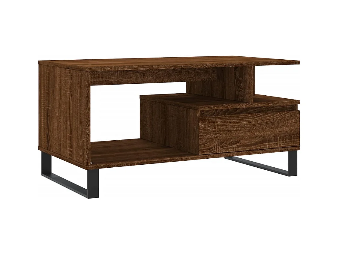 Table basse Chêne marron 90x49x45 Bois d'ingénierie