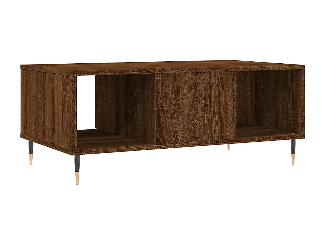 Table basse Chêne marron 90x50x36,5 Bois d'ingénierie