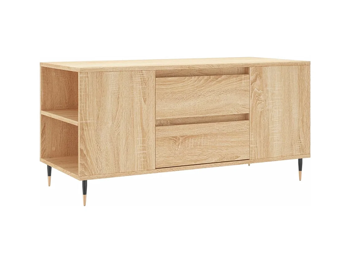 Table basse chêne sonoma 102x44,5x50 bois d'ingénierie