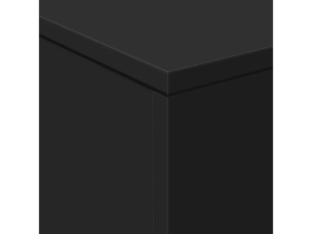 Table basse avec lumières LED noir 50x50x40